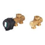 Клапан смесительный 3-х ходовой Stout 3/4 ВР(г) х 3/4 НР(ш) для обвязки котла с бойлером комплект (SFB-0001-000001)