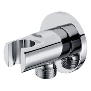 Подключение шланга WasserKraft с держателем латунь хром (A022)