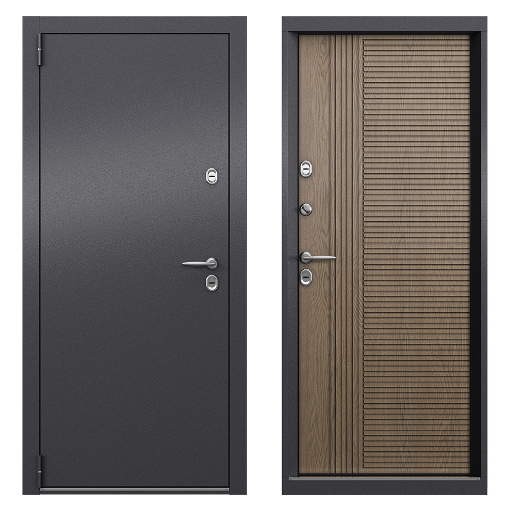 original-6492.jpg Дверь входная с терморазрывом Torex Роял Техно левая букле графит - астана табачный 880х2050 мм — изображение 1