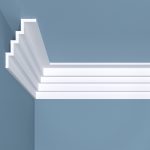 Плинтус потолочный из экополимера ударопрочный 50х80х2000 мм Bello Deco XPS К17