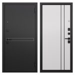 Дверь входная Mastino Райд правая черный муар металлик - белый софт 860х2050 мм
