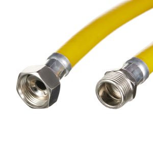 Шланг для газа ПВХ армированный Elka 3/4 НР(ш) х 3/4 ВР(г) 50 см желтый