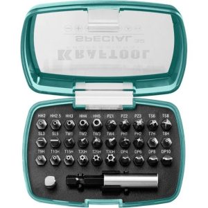 Набор бит Kraftool Special-32 (2610-H32) PH/PZ/SL/TORX 25 мм с адаптером (32 шт.)