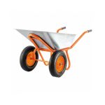 Тачка садово-строительная двухколесная Строймаш 90 л 320 кг ударопрочная усиленная морозостойкая (17008)