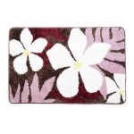 Коврик для ванной белый/красный 90х60 см WasserKraft Rossel (BM-5705)