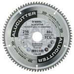 Диск пильный по пластику Diamond Industrial AluCutter 216х30х2,4 мм 80 зубьев (DIDA216Z80)