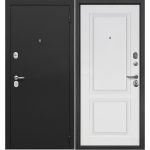 Дверь входная Ferroni Классика правая букле черный - эмалит белый 960х2050 мм