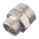 Ниппель переходной Stout 1/2 НР(ш) х 3/8 НР(ш) латунный (SFT-0004-001238)