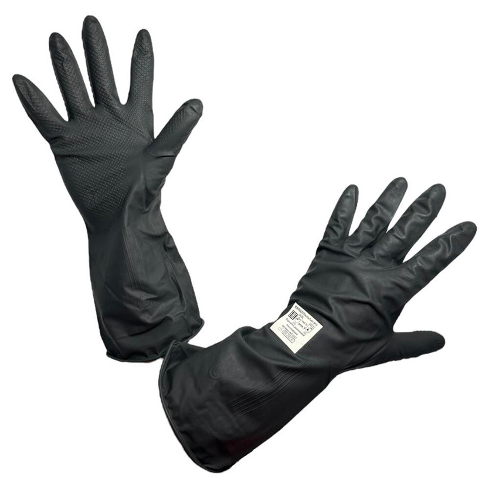 original-7332.jpg Перчатки латексные кислотоустойчивые КЩС Тип 2 черные 9 (XL) (007-03) — изображение 1