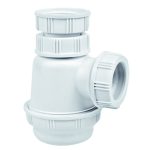 Сифон для раковины и биде Wirquin Виркэн 1 1/4х32 мм с соединением 32 мм белый (30987142)