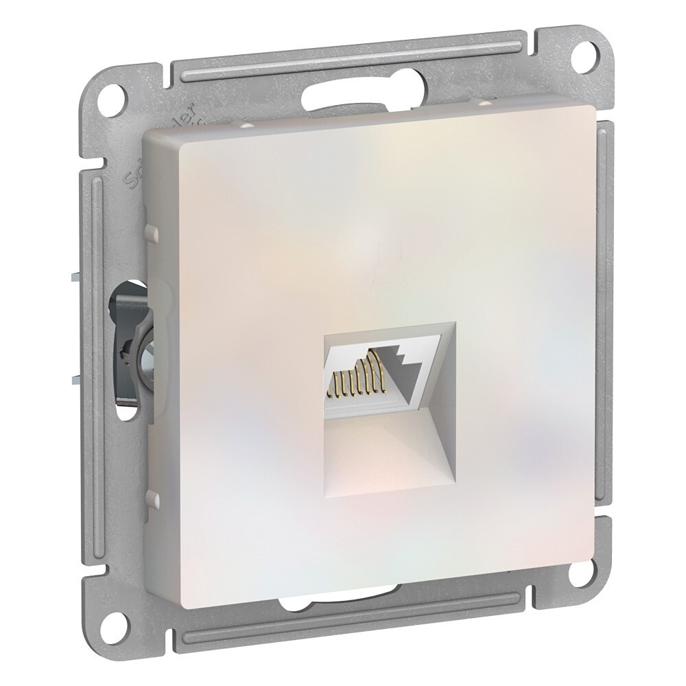 original-773.jpg Розетка компьютерная Systeme Electric AtlasDesign встраиваемая жемчуг RJ45 (ATN000483) — изображение 1