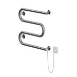 Полотенцесушитель электрический MyFrea ЭК М 500х500 мм 60 Вт хром