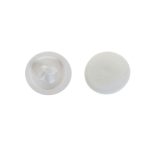 Заглушка декоративная пластиковая на шуруп №2 белая (50 шт.)