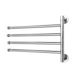 Полотенцедержатель Delphinium 355 мм четверной поворотный на шуруп металл хром (102143)