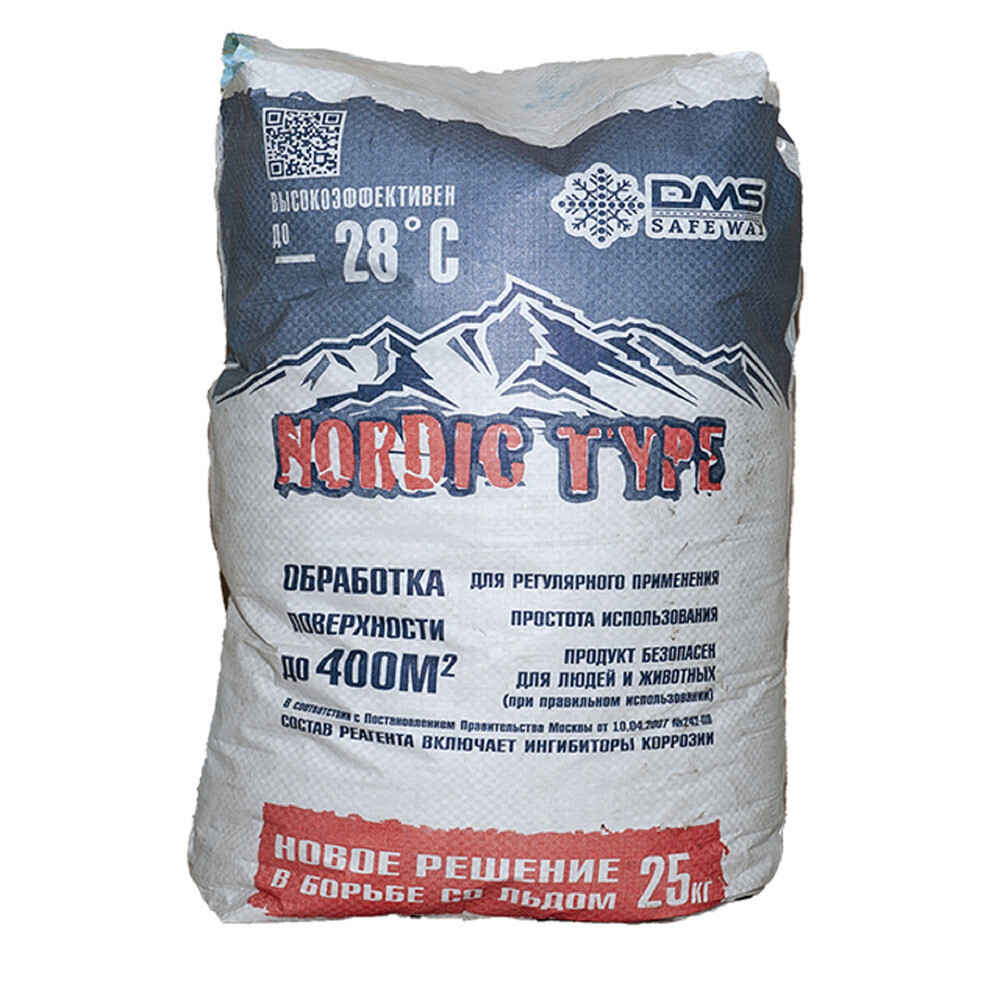 original-7856.jpg Реагент противогололедный Нордик Тайп -28 °С 25 кг — изображение 1