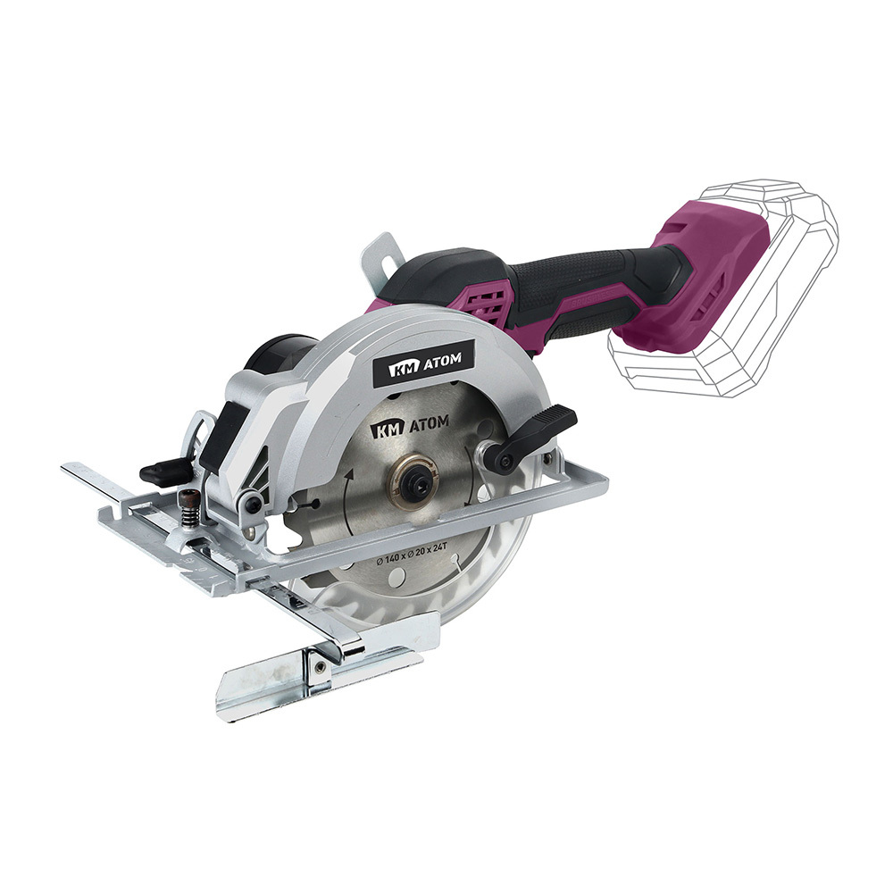 original-7881.jpg Пила дисковая аккумуляторная КМ АТОМ 18 В d140 мм без АКБ и ЗУ (СDS-182BL) — изображение 1
