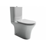 Унитаз-компакт Ceramicanova Fortuna Rimless безободковый с универсальным выпуском с сиденьем дюропласт микролифт белый (CN9001)