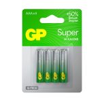 Батарейка GP Batteries Super Алкалин AAA мизинчиковая LR03 1,5 В (4 шт.) (GP 24AA21-2CRSBC4)