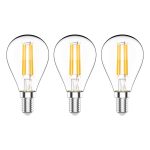 Лампа светодиодная филаментная Gauss E14  4100К 5,5 Вт 530 Лм 175-240 В шар тонированная (3 шт.)