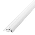 Профиль для плитки от 10 до 12,5 мм окантовочный наружный алюминиевый 2700х27х14,5 мм белый
