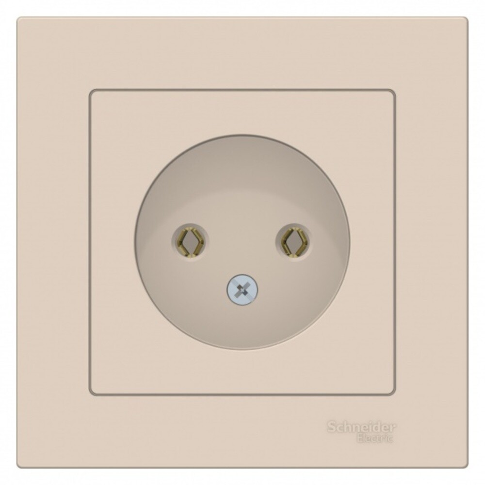 original-8115.jpg Розетка Systeme Electric AtlasDesign встраиваемая бежевая (ATN000240) — изображение 1