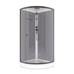 Душевая кабина Domani-Spa Simple 90х90х218 см стекло прозрачное 4 мм с низким поддоном полукруг