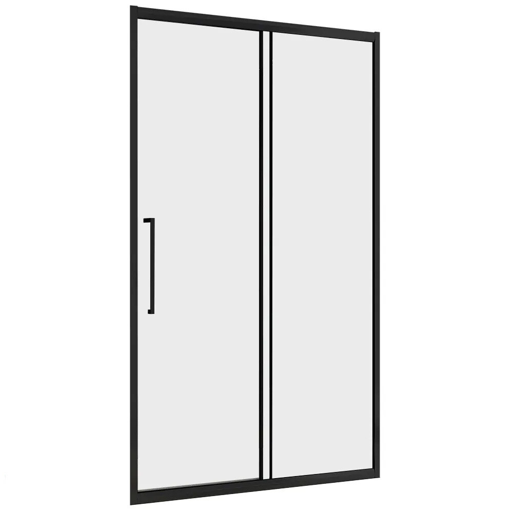 original-8250.jpg Душевая дверь Abber стекло прозрачное 140х195 см профиль черный 6 мм раздвижная (AG30140BH) — изображение 1