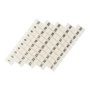 Маркеры для клемм JXB-ST 6 EKF PROxima с нумерацией 1-50 (100 шт.) (zb-st-6-1-50)