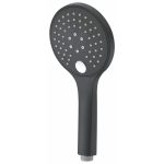 Лейка для душа WasserKraft d120 мм 3 режима без шланга пластик черная (A078)