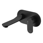 Смеситель для раковины встраиваемый WasserKraft Elbe черный однорычажный со скрытой частью в комплекте (7430)