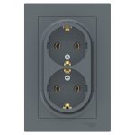 Розетка Systeme Electric AtlasDesign встраиваемая грифель (ATN000724)