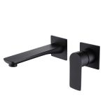 Смеситель для раковины встраиваемый Abber Weiss Insel черный однорычажный (AF8082B)