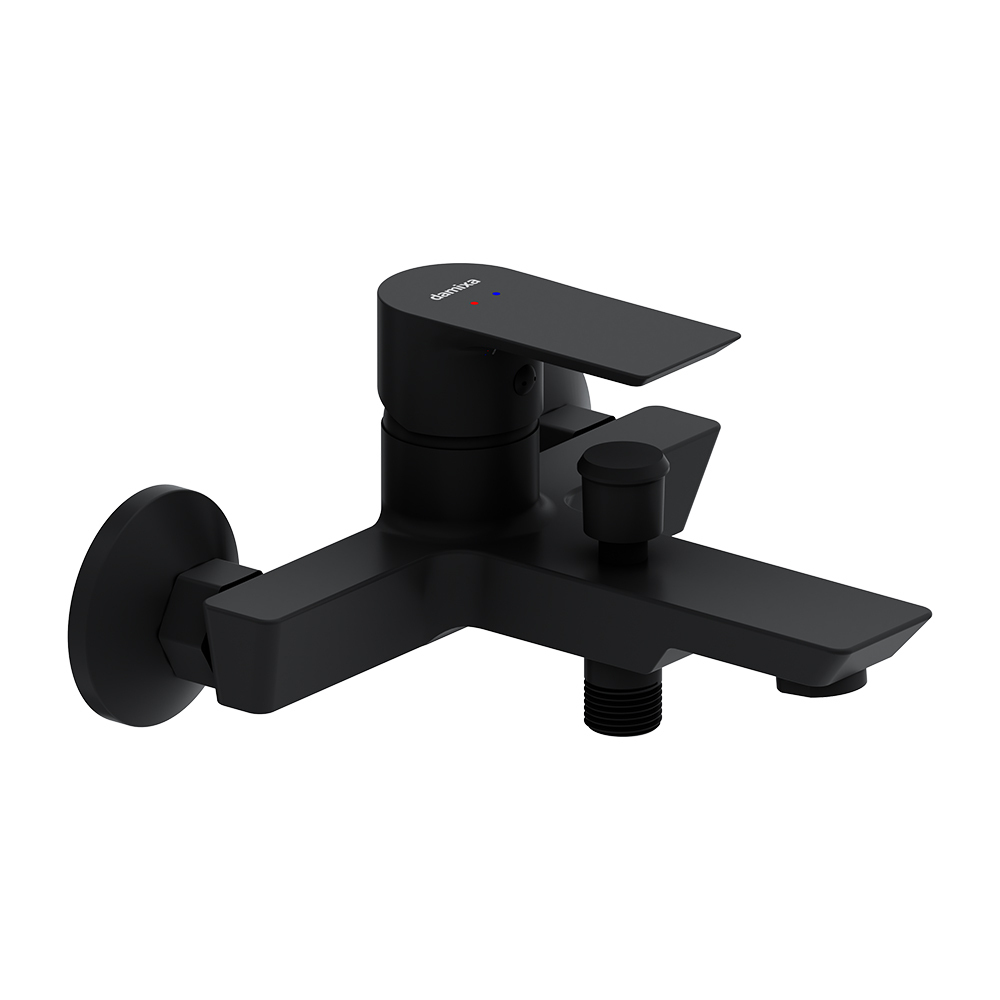 original-8978.jpg Смеситель для ванны Damixa Apollo черный однорычажный с коротким изливом без лейки (471000300) — изображение 1