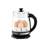 Электрический чайник Kitfort КТ-656 1,5 л с подставкой для варки яиц черный