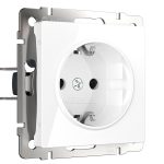 Розетка Werkel встраиваемая белая (a051127)