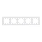 Рамка Systeme Electric AtlasDesign Nature пятиместная белая (ATN360105)