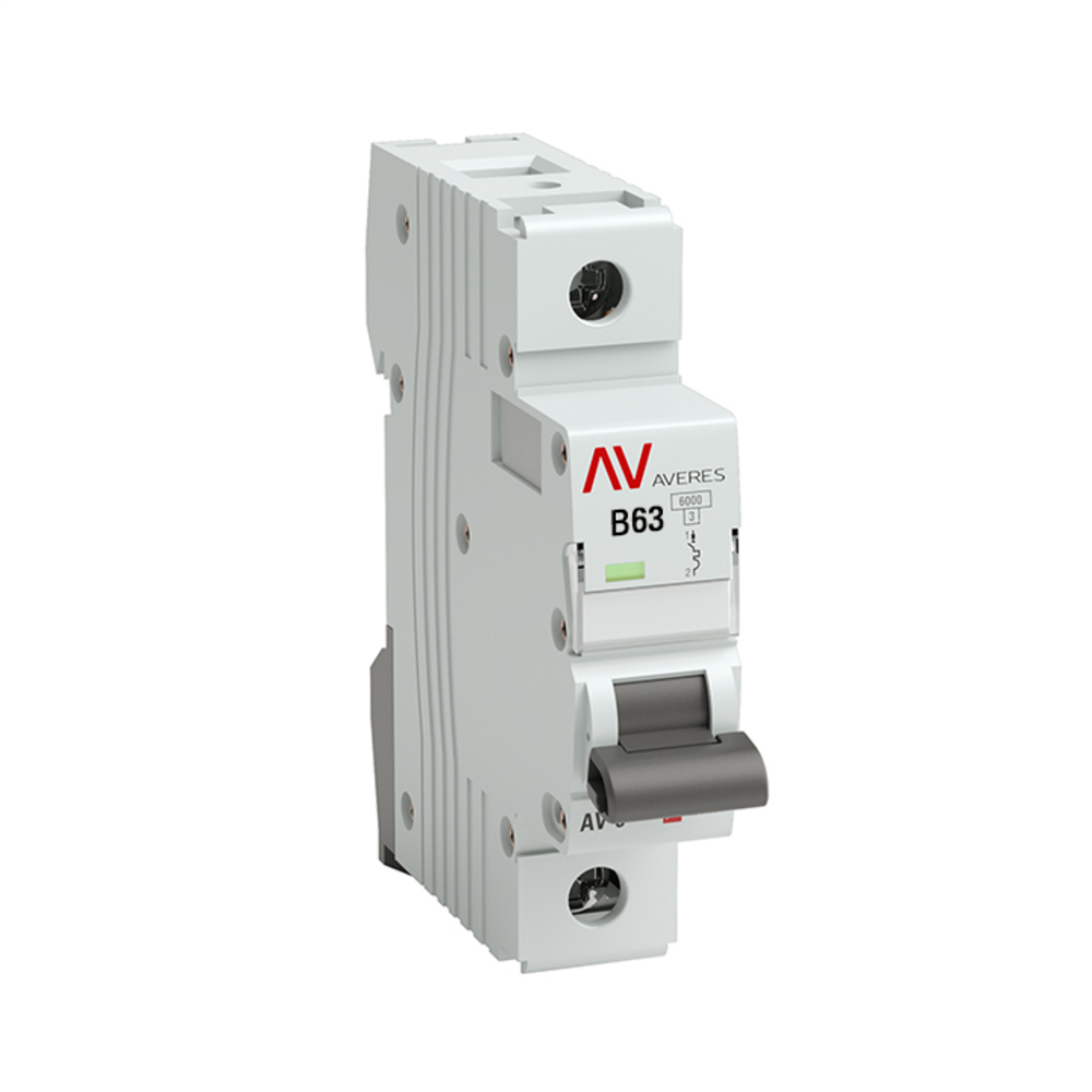 original-9269.jpg Автоматический выключатель модульный EKF Averes AV-6 1Р 63А тип B 6 кА 230 В (mcb6-1-63B-av) — изображение 1