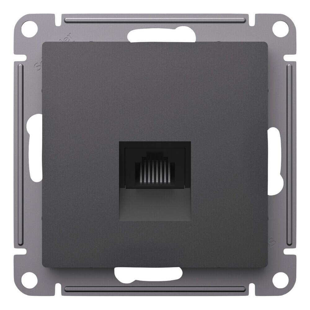 original-9493.jpg Розетка компьютерная Systeme Electric AtlasDesign встраиваемая базальт RJ45 (ATN001483) — изображение 1