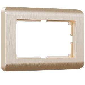 Рамка для двойной розетки Werkel Stream шампань (a051273)