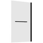 Шторка на ванну неподвижная 80х140х0,6 см профиль черный Abber Immer Offen (AG70080B)