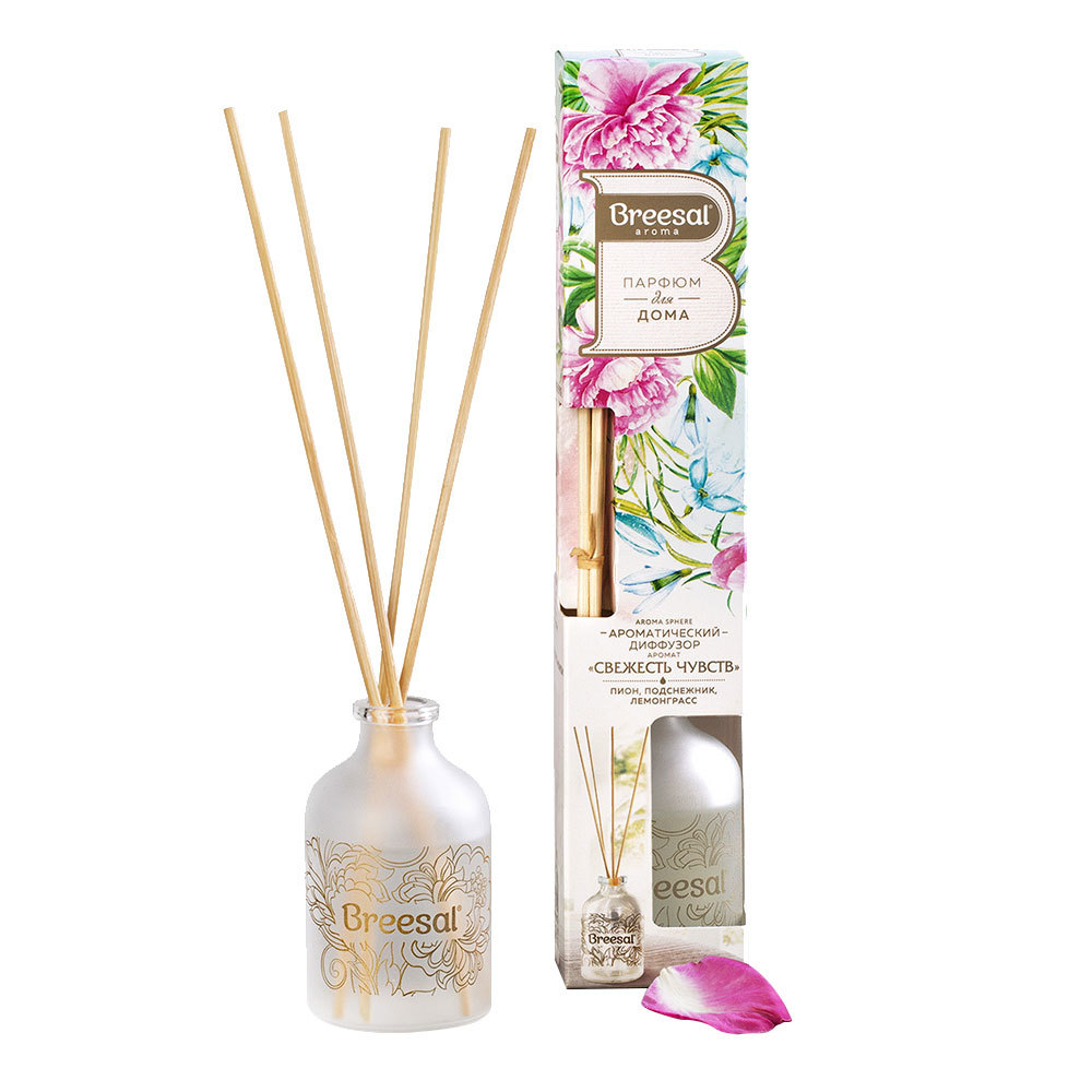original-9872.jpg Аромадиффузор с палочками Breesal Aromа Sphere Свежесть чувств 40 мл — изображение 1